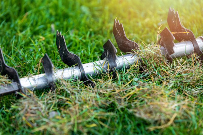 Lawn Aeration Equipment Close-Up